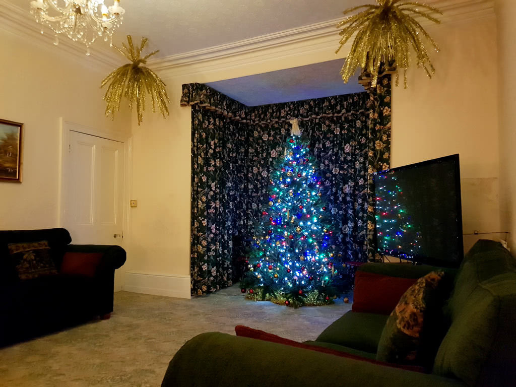 Christmas at the Grange, the lounge towards the bay window